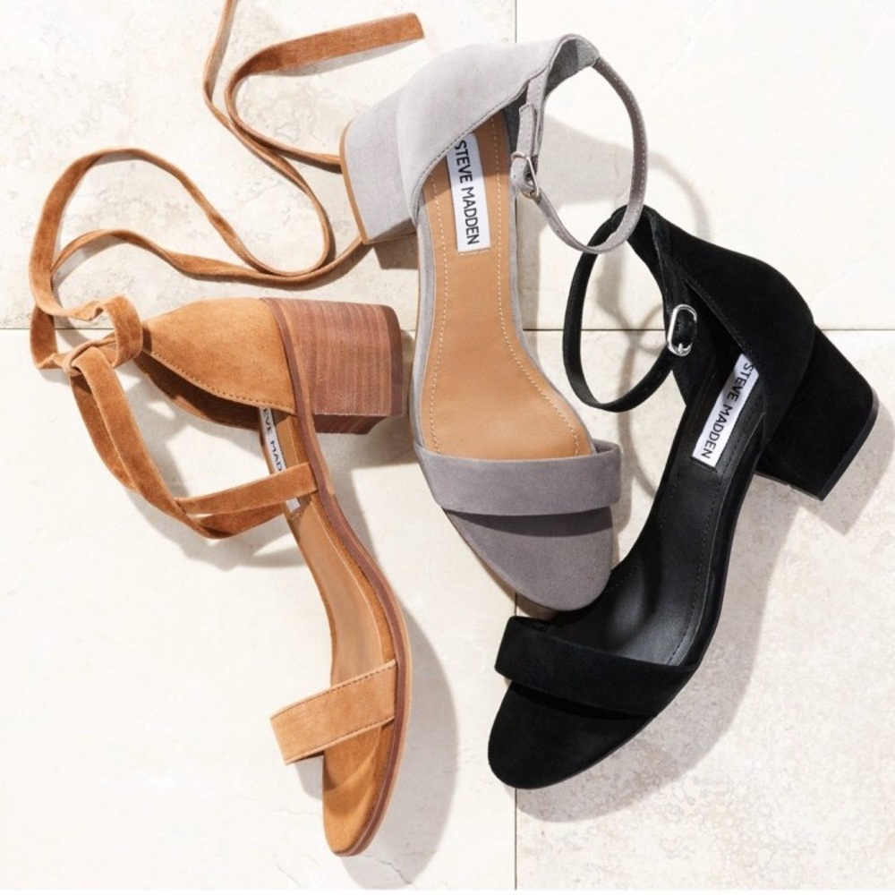 Steve Madden Rizzaa Ankle Strap Sandals 5.5 Brown